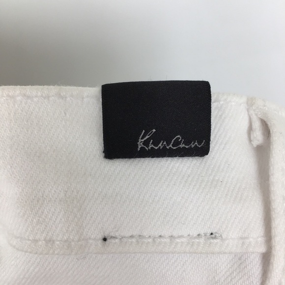 KanCan Hillary Raw Hem Distressed Denim Short White Women’s Size 27 The Buckle - Picture 10 of 13